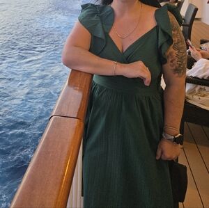 Shein Curve 2XL Emerald Summer Dress